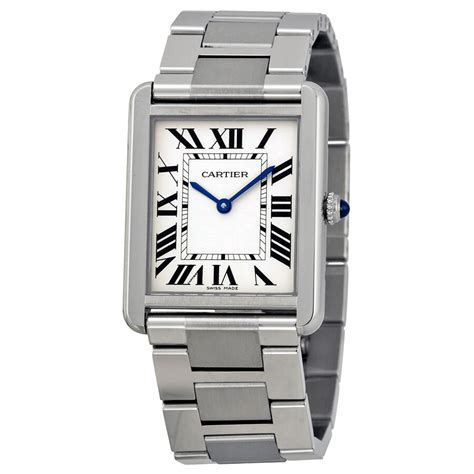 cartier tank solo large 35mm steel watch replica w5200014|cartier tank solo price.